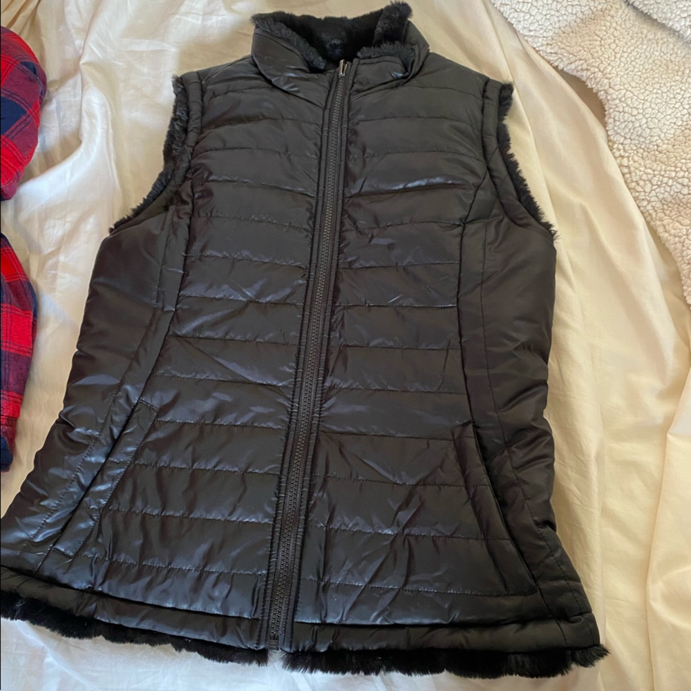 Puffer Fur Lined Vest